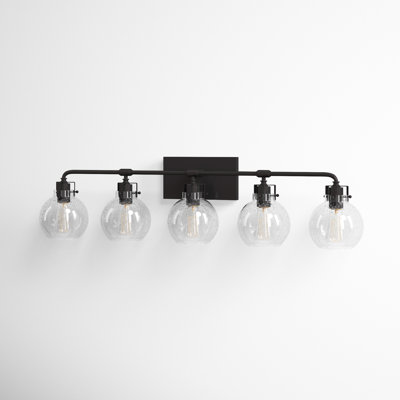 Byrne 5 Light Seeded Dimmable Vanity Light
