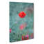 A Lone Poppy Flower - Wrapped Canvas-61854642
