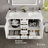 Eviva London 48"W X 18"D Double Sink Bathroom Vanity With White Carrara Quartz Countertop And Undermount Porcelain Sinks-121642302-105920593-121642304