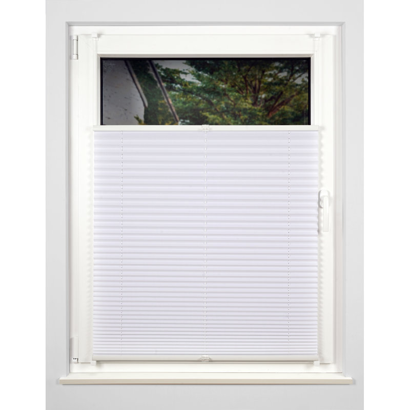 Jalousie Blackout Pleated Blind, 130 cm W x 120 cm L