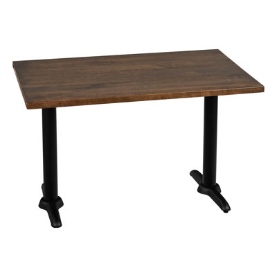 Table de salle à manger rectangulaire en bois massif pour 4 personnes 30 po x 48 po Pat