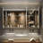 32" H x 54" W Jayland Rectangular Silver Aluminum Frame Recessed/Surface Mount Medicine Cabinet with Anti-Fog Mirrors, 3 Color Temperatures Dimmable Lights and Adjustable Glass Shelves-1147550652