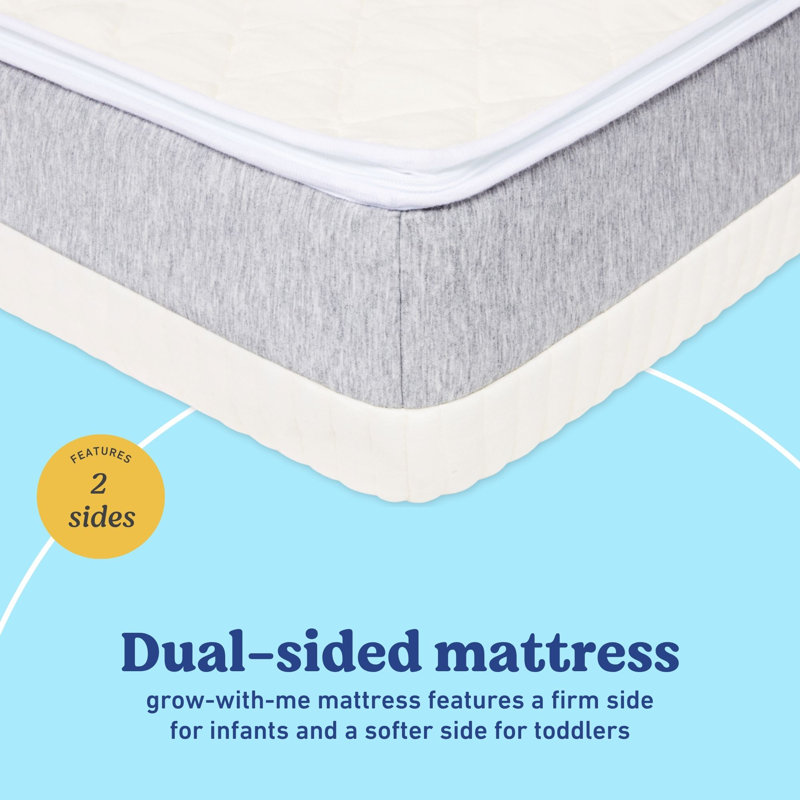 Graco Ultra 2-in-1 Convertible Dual-Sided Crib and Toddler Mattress, Mattress