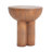 Outdoor Patio Three-Legged Wood-Grain Round MGO Side Table