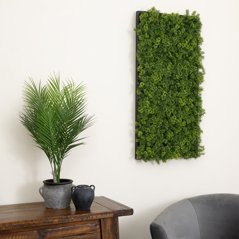 20 po x 40 po Panneau d'art mural vert irlandais résistant aux rayons UV dans un cadre en aluminium noir (intérieur / extérieur)