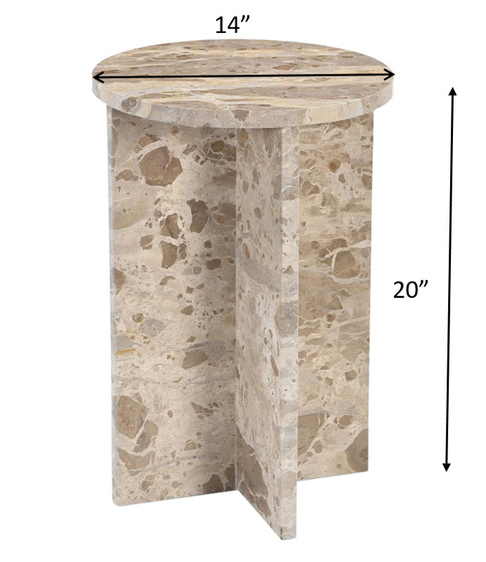 Table d'appoint en marbre Urban Luxe
