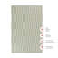 Moss Stripe Muslin Mini Crib Sheet