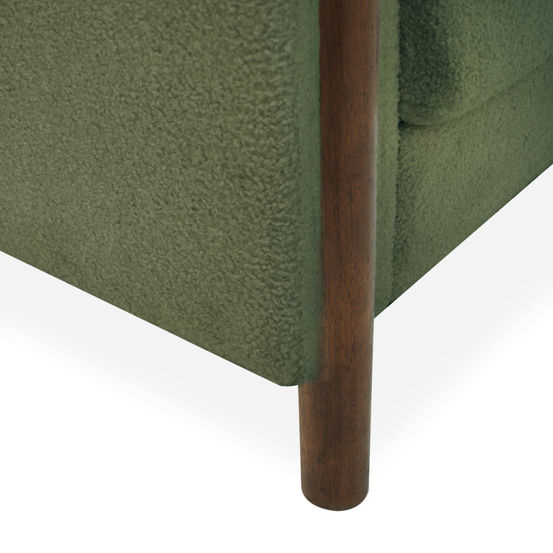 Chaise d'appoint rembourrée Arora, Green
