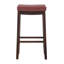 Tabouret de comptoir et de bar en bois massif sans dossier avec siège rembourré Bartonville-866721044-875261410