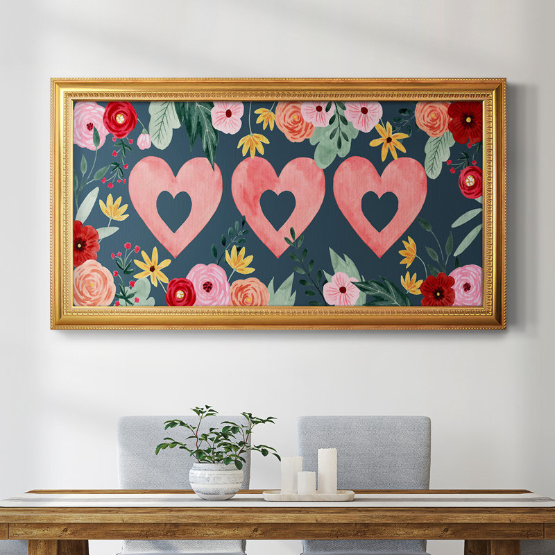 Collection Sweet Hearts - impression sur toile simple, H 21 po x l 37 po x P 1 po