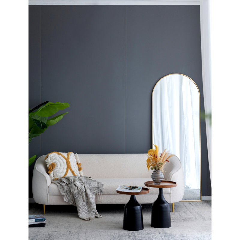 28x1x74" Celine Arch Body Mirror, Gold