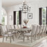 Flynt 12 - Person Extendable Trestle Dining Set