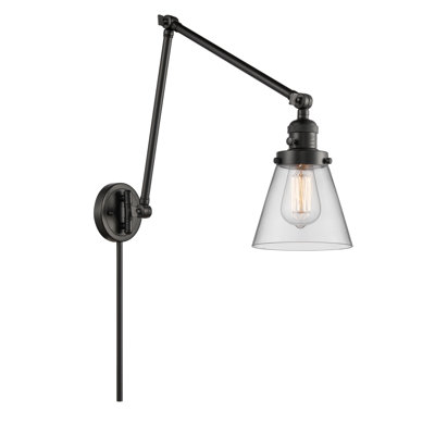 Lampe murale avec bras pivotant 1 lumière Cone