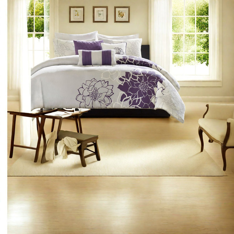 Elegant Polyester Bedding Sets, Floral Sateen, Cozy Home Decor
