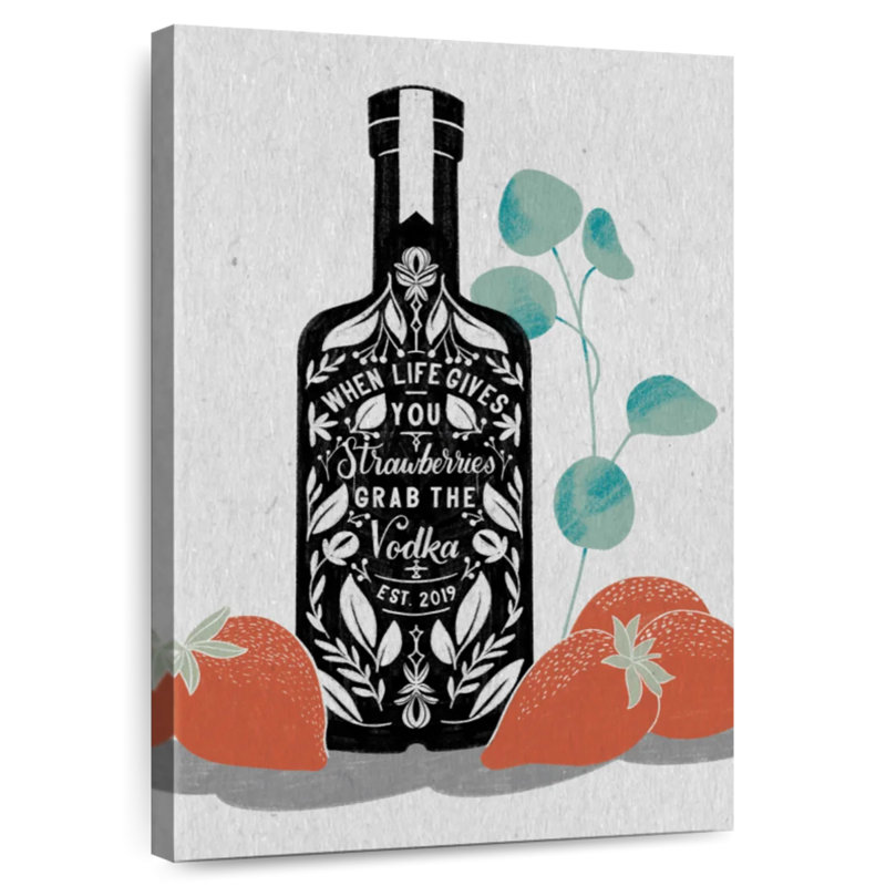 Tergel Fruity Spirits Vodka, 12" H x 8" W