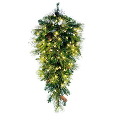 36 " Pre-Lit Mixed Greenery Swag