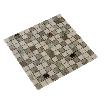 12" X 12" Geological Mosaic Tile