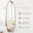 American-Style Vintage Pine Frame Irregular-Shaped Full-Length Mirror-563782323