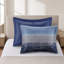 Ensemble d'édredon 9 pièces pour grand lit 9 pièces avec draps en coton, bleu marine-136218967-136218964