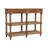 Solid Wood Spindle Woven Console , Brown