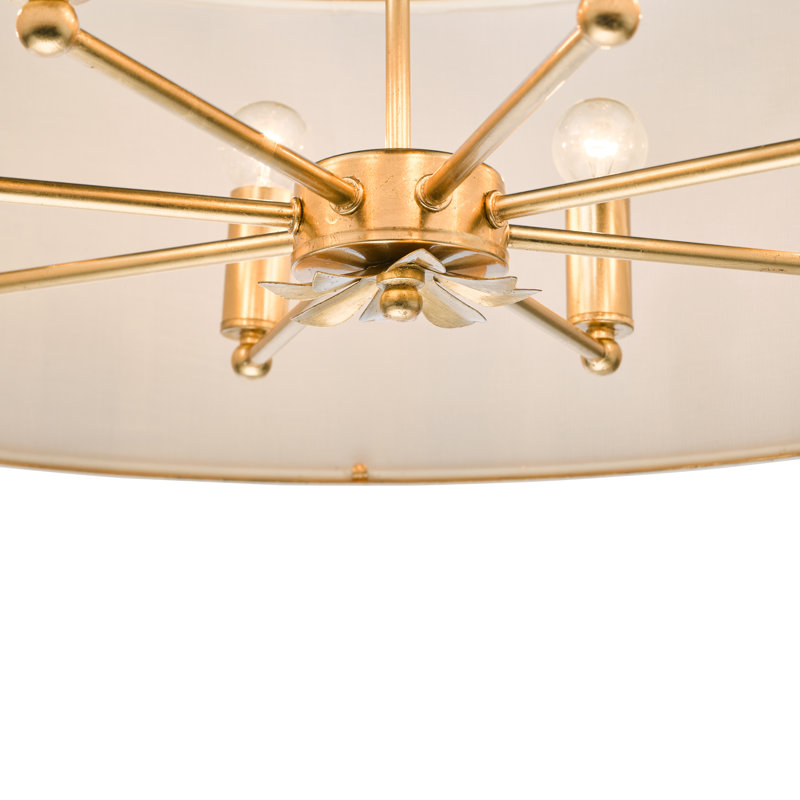 8 - Light Gold Leaf Pendant