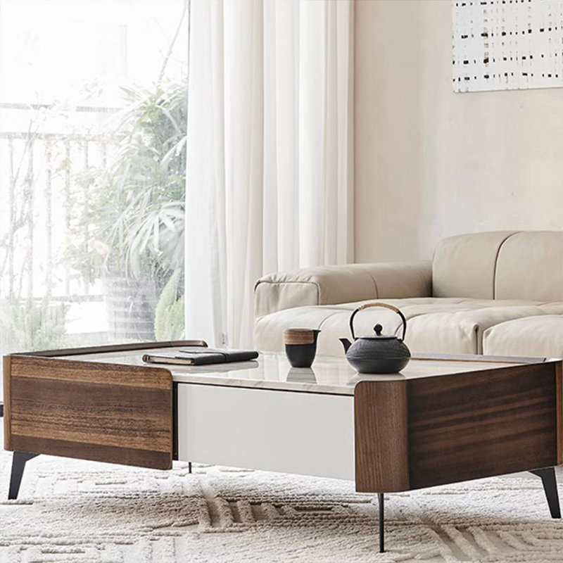 Table basse rectangulaire en bois manufacturé