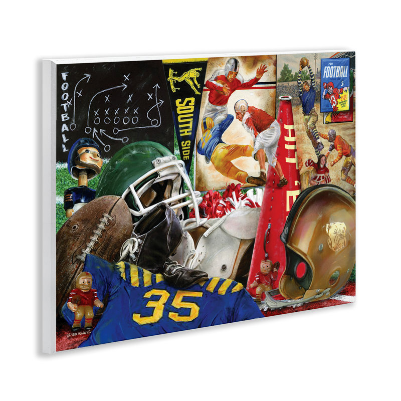 «Football Sports Collage» par Ed Wargo
