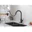 Robinet de cuisine rétractable avec douchette, poignée simple, finition chromée | Idée de cadeau-122633902