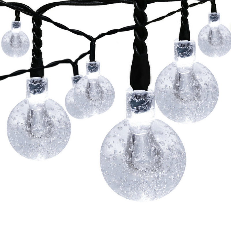 Guirlande de 30 ampoules DEL Kelm, Blanc