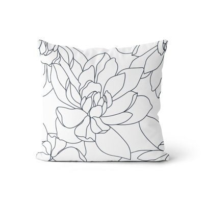 Coussin 18 x 18 Gerbe bleu marine