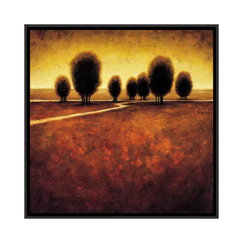 « illumination », reproduction d’art sur toile, H 18 po x l 18 po x P 1,5 po, Toile avec cadre noir, Pas de tapis