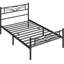 Lit plateforme en métal avec tête de lit Andray-481459081-481911294