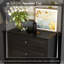 Commode 5 tiroirs avec finition noire-2100891985