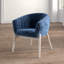 Fauteuil demi-tonneau en velours 28 po Barnes-2026912798