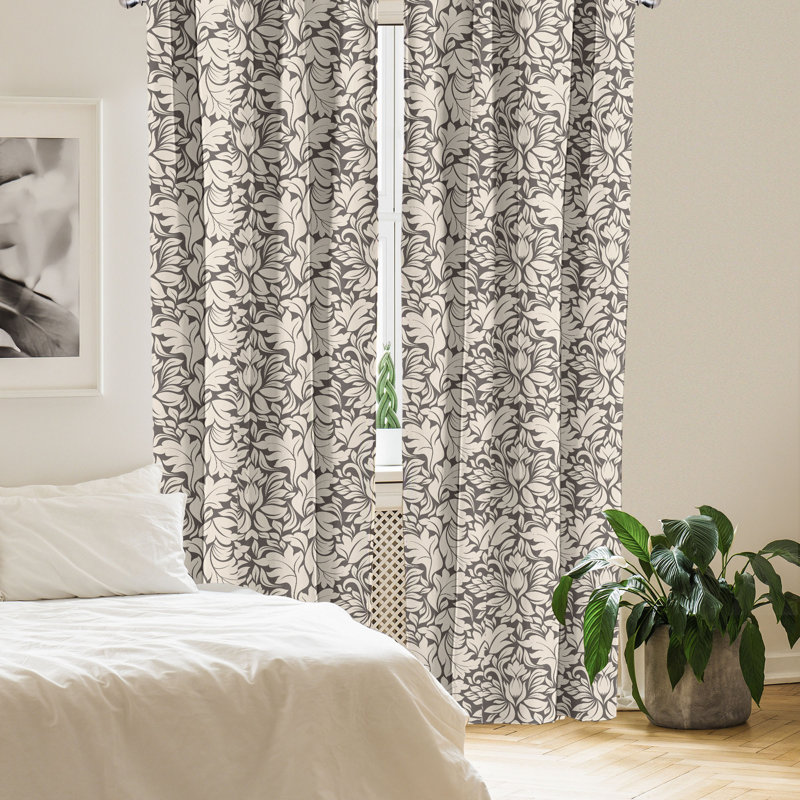 Rideaux 4 panneaux East Urban Home, L 56 po x L 95 po