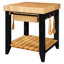 Îlot de cuisine avec surface de travail massive, paniers et tablette de rangement Behling-38674588