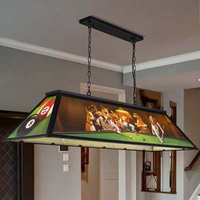 5 Lights Billiard Fixture Hanging Chandelier Lamp Pool Table Light