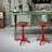 Jaitun Swivel Pine Solid Wood Adjustable Height Counter Stool with Steel Frame-903460905