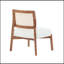 [Ensemble de 2] Méridienne moderne avec dossier tissé, structure en bois robuste, sièges d'appoint minimalistes et élégants pour le salon, la chambre à coucher ou le bureau