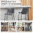 Bellino Upholstered Counter Stool with Metal Frame-210964605