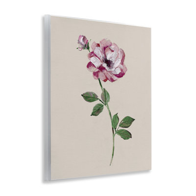 Jewel Rose Sprig Wall Plaque, design by Sally Swatland