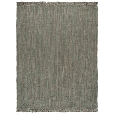 Tapis Montauk 324 tissé à la main en coton recyclé, sans motif