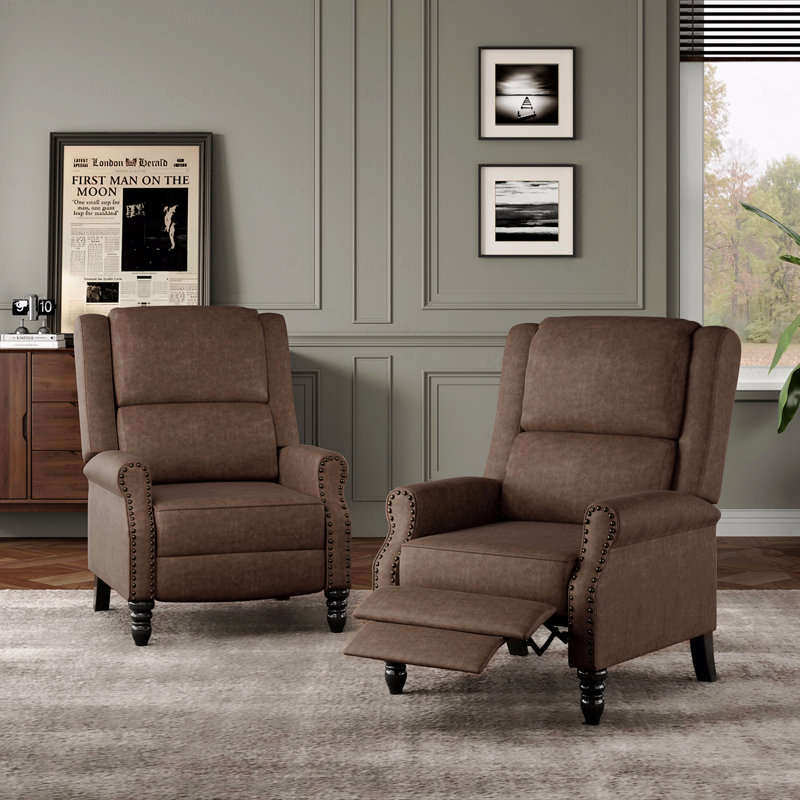 Fauteuil en similicuir avec dossier inclinable