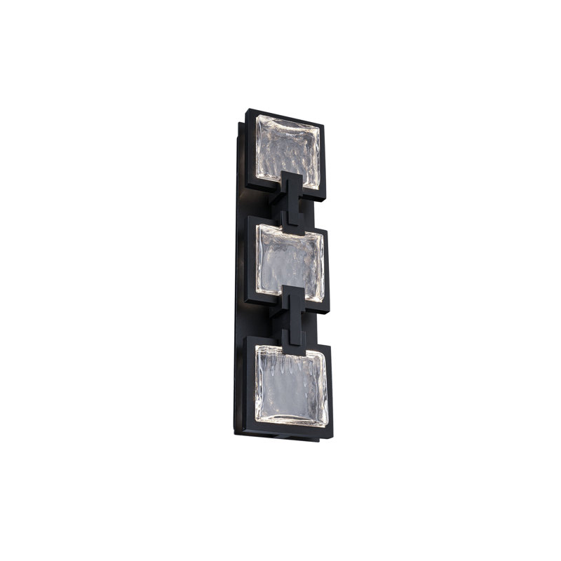 Pop Star LED Outdoor Sconce, 19'' H x 5'' W x 3.25'' D, 3 Lights