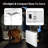 Medium Folding Table,2 Adjustable Height Foldable Table,3Ft Port...