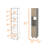 Devoux 2-Door 2-Shelf Kitchen Pantry Light Pine and Gray