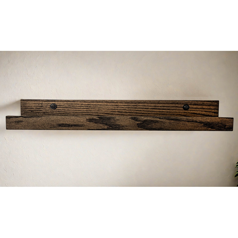 Rayne Large Solid Oak Lipped Shelves, 34x6x5