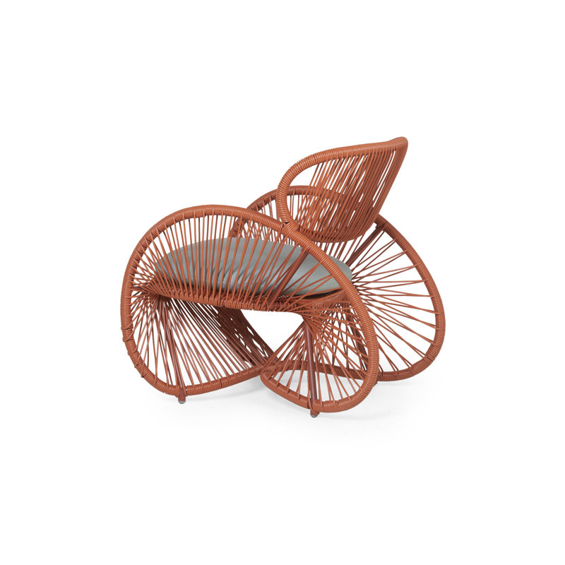Aero Outdoor Lounge Chair, Canvas Spa, Terracotta