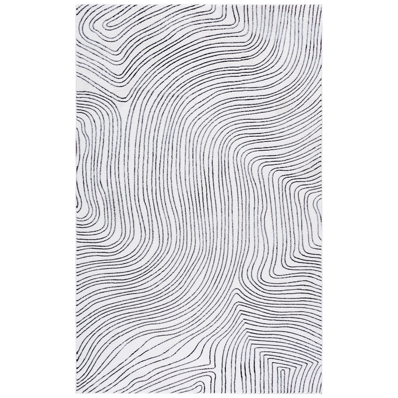 Versaillies 665 Performance Machine Washable Abstract Rug, 4'-0" X 6'-0" Rectangle