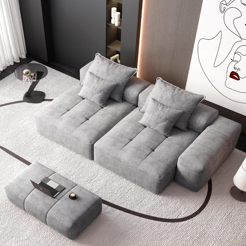 Canapé modulaire surdimensionné Modern, Gris